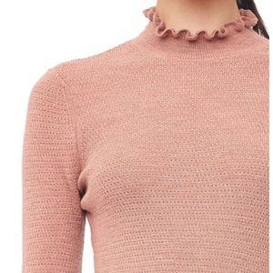 Rebecca Taylor Merino Wool Ruffled Neck Sweater
